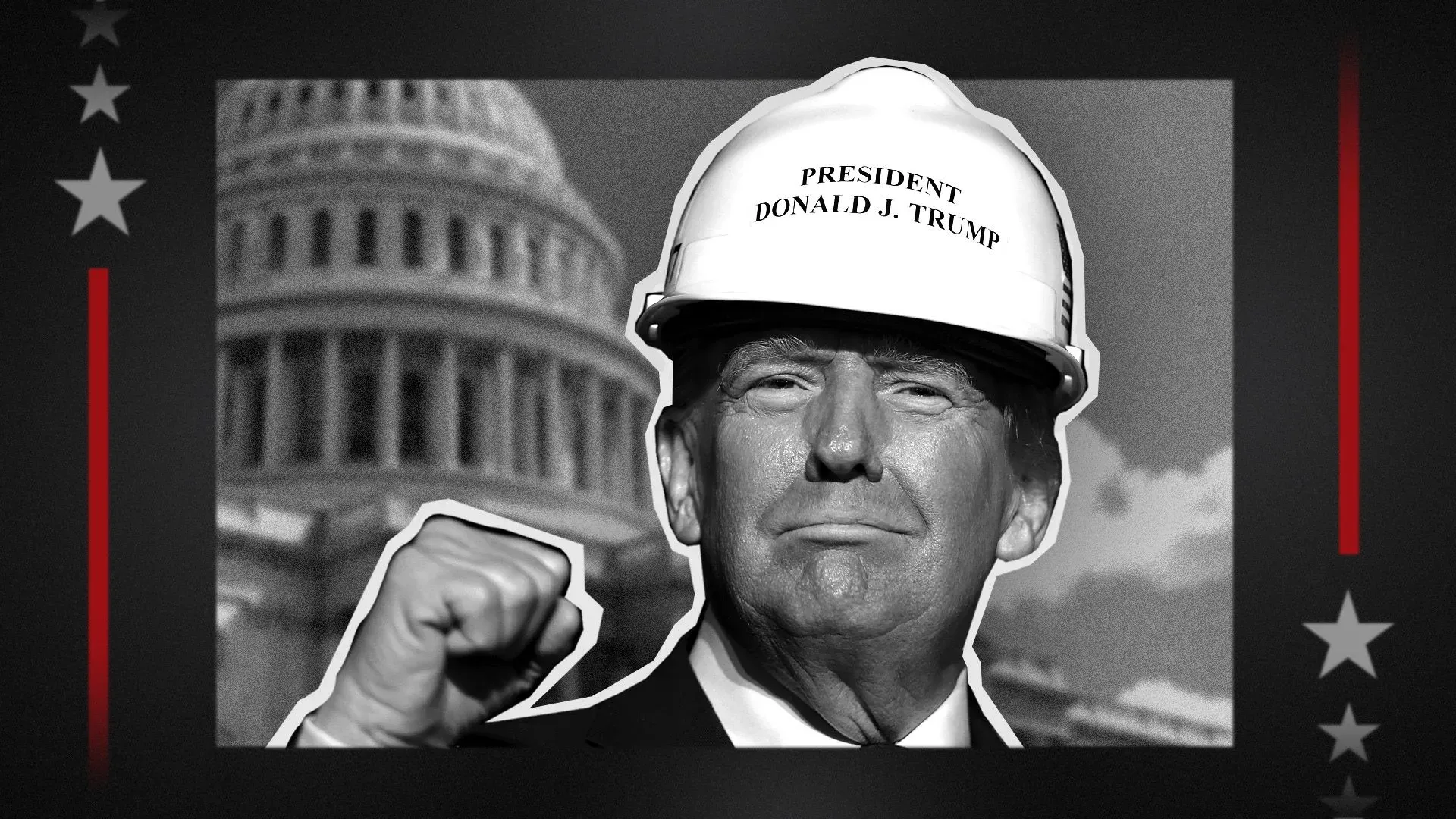 عمال البناء يراقبون أعمال الهدم في الجناح الشرقي للبيت الأبيض، جزء من خطة ترامب لبناء قاعة احتفالات جديدة.