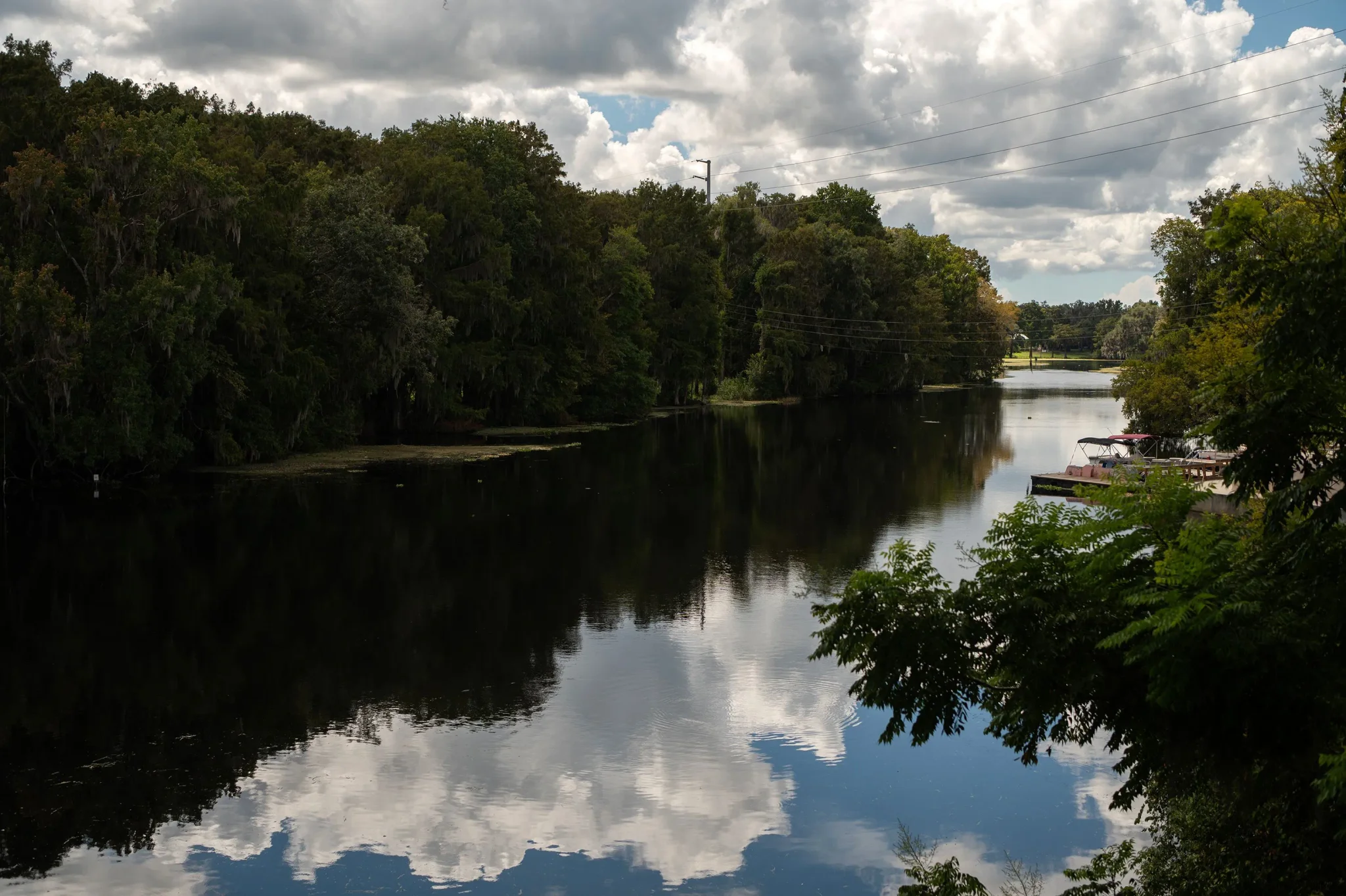 نهر Rainbow River يلتقي بمياه Withlacoochee في مشهد طبيعي هادئ جنوب Gainesville بفلوريدا، حيث يعيش رون ماك أندرو آخر أيامه بعد إشرافه على عمليات إعدام.