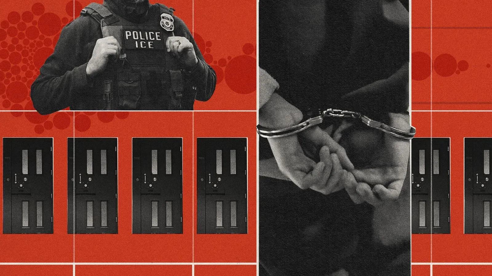 صورة تظهر محتجزين في مركز احتجاز في ميامي، حيث ينامون على الأرضية بين صناديق كرتونية، مما يعكس ظروف الاحتجاز القاسية.