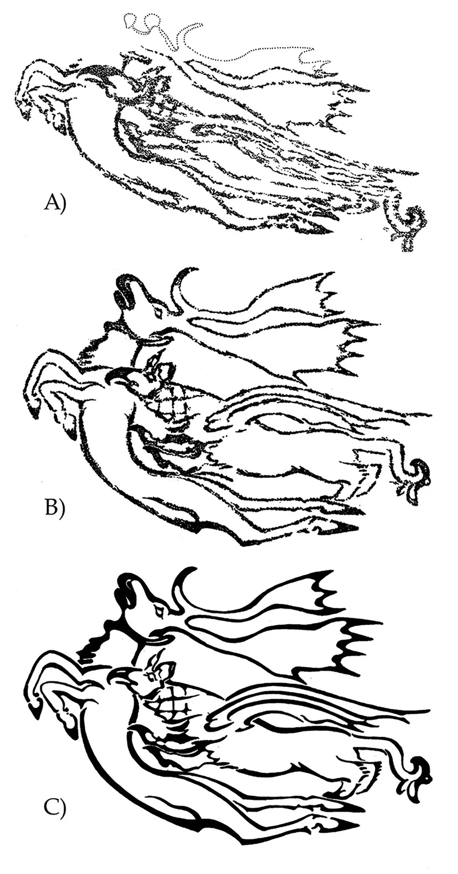 تصميمات وشوم معقدة لامرأة من العصر الحديدي، تظهر تفاصيل دقيقة واحترافية عالية، تعكس مهارة فناني الوشم في ثقافة بازيريك.