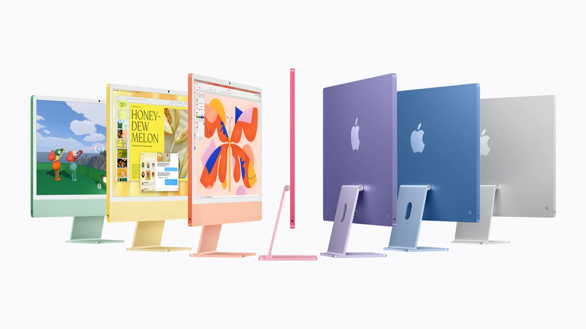 أجهزة iMac الجديدة بألوان متعددة وشاشة 24 بوصة بدقة 4.5K Retina مع معالج M6 لأداء أسرع في الذكاء الاصطناعي والرسوميات.